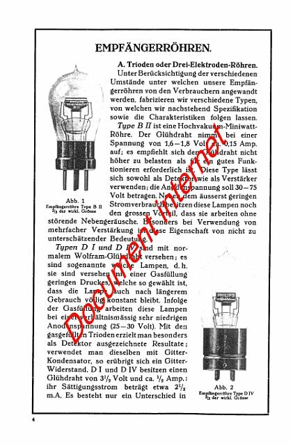 PhB-D-E_1.jpg - Premiers tubes des séries "B", "D" et "E" de Philips           http://www.tubedata.info/      (Franck Philipse)