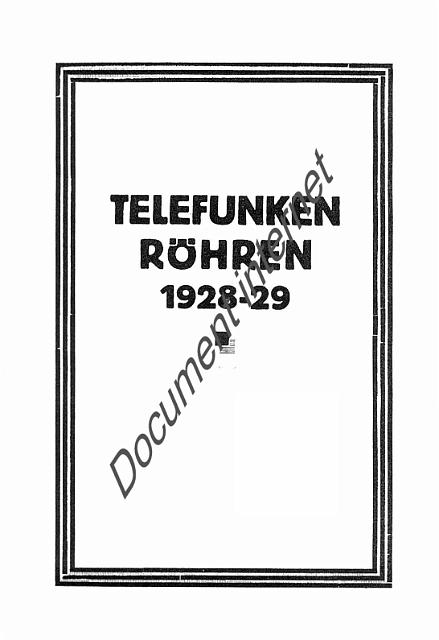 TFK1928-29_2.jpg - Catalogue tubes de Telefunken de 1928           http://www.tubedata.info/      (Franck Philipse)