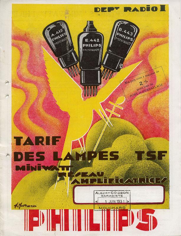 Philips1931_Tarifa.jpg - Dépliant tarif Philips de septembre 1931