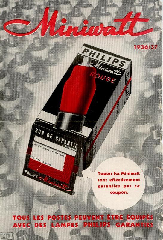 Philips1936_Dépl.jpg - Dépliant de lancement de la "Série rouge" Philips juin 1936