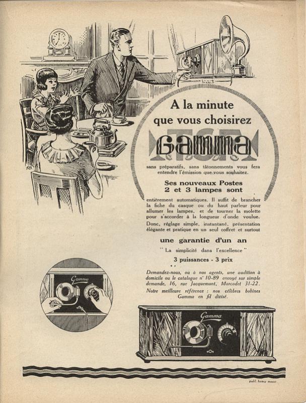 Pub_Gamma.jpg - Pub Récepteurs Gamma